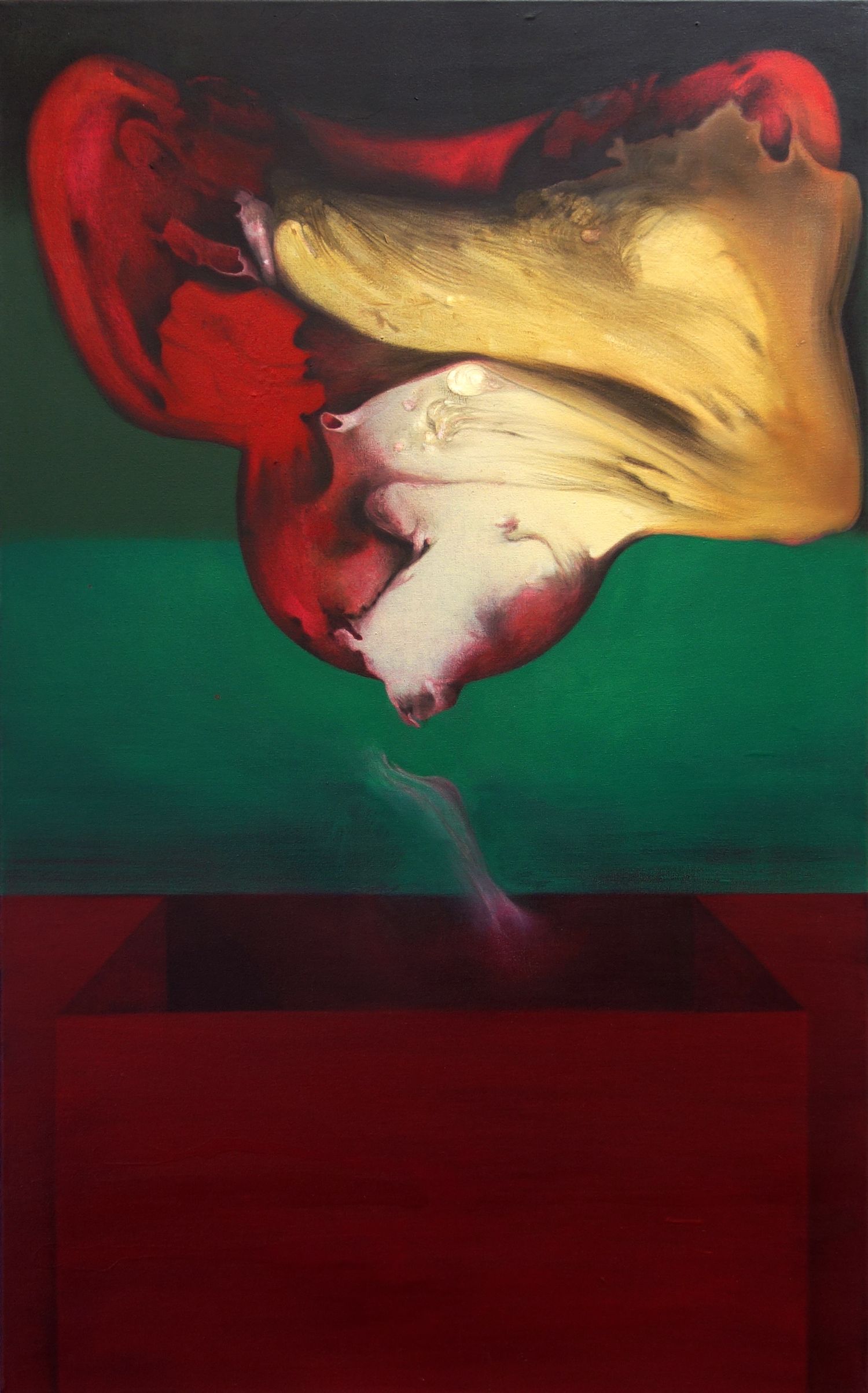 2014, Confrontation 2, acrylique sur toile, 50 x 80-cm