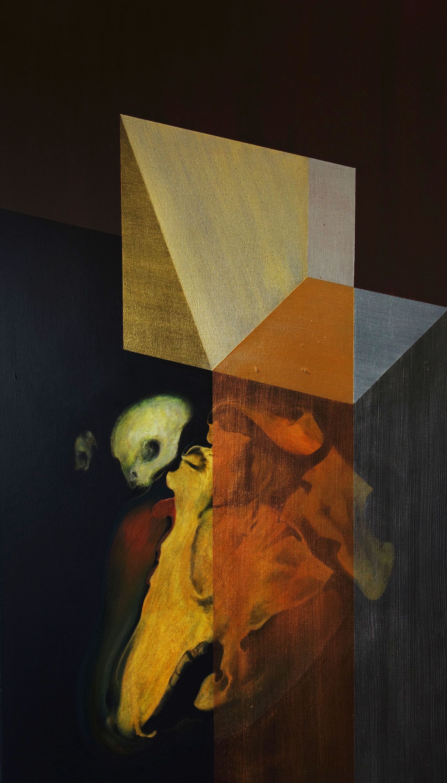 2015, Confrontation 11, acrylique sur toile, 40 x 70-cm