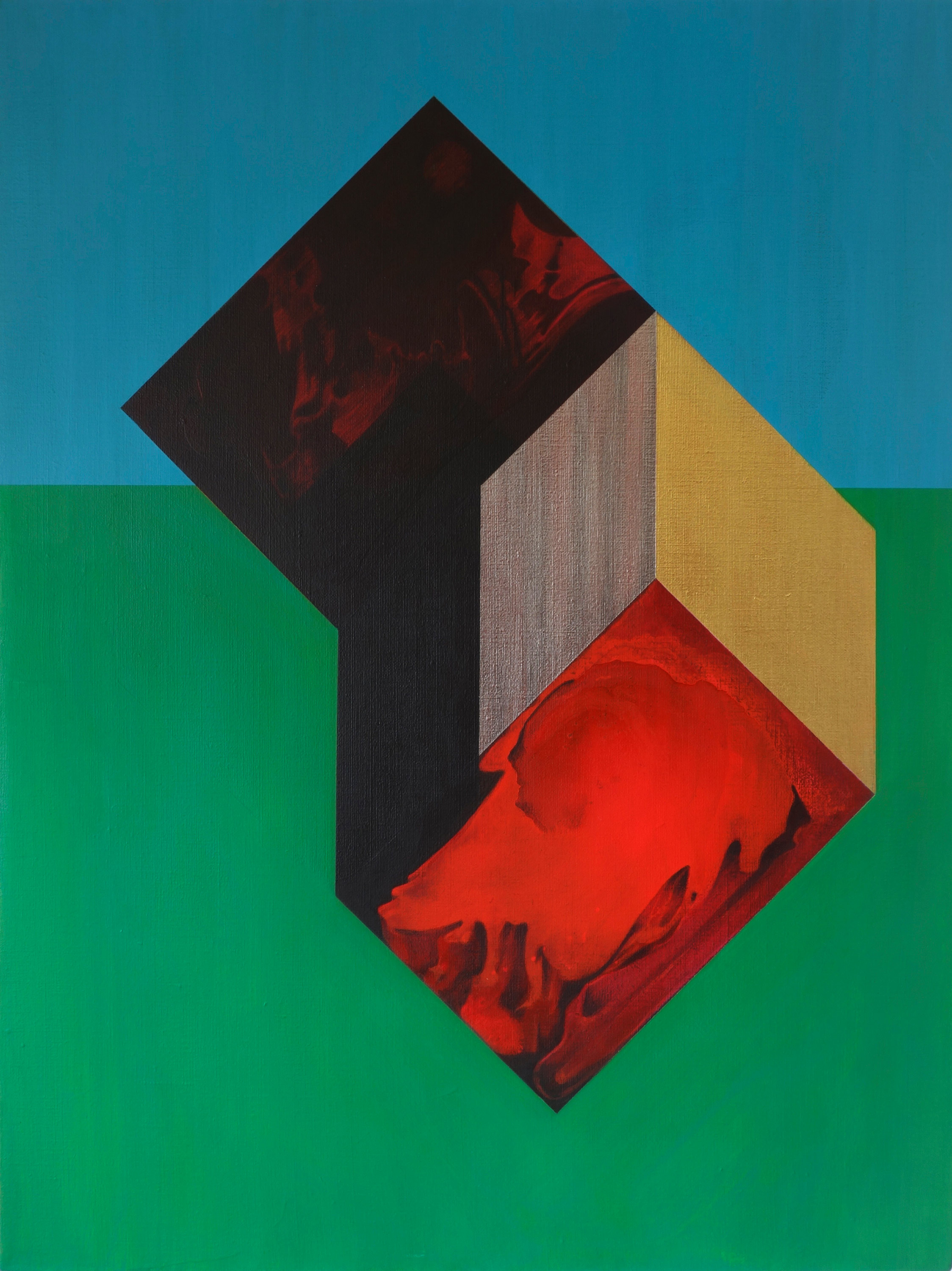 2016, Confrontation 14, acrylique sur toile, 60 x 80 cm