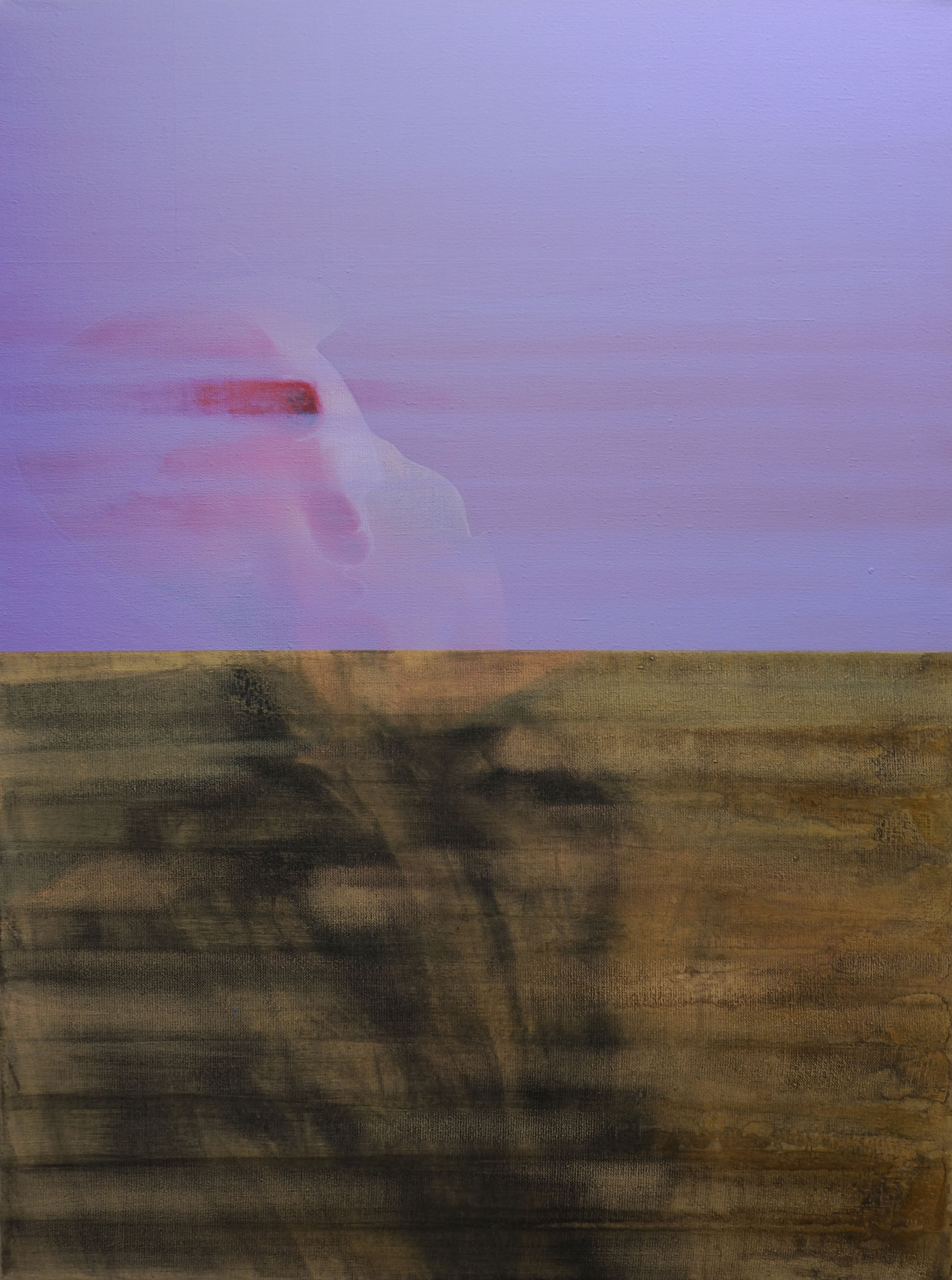 2016, Confrontation 20, acrylique et fusain sur toile, 60 x 80cm