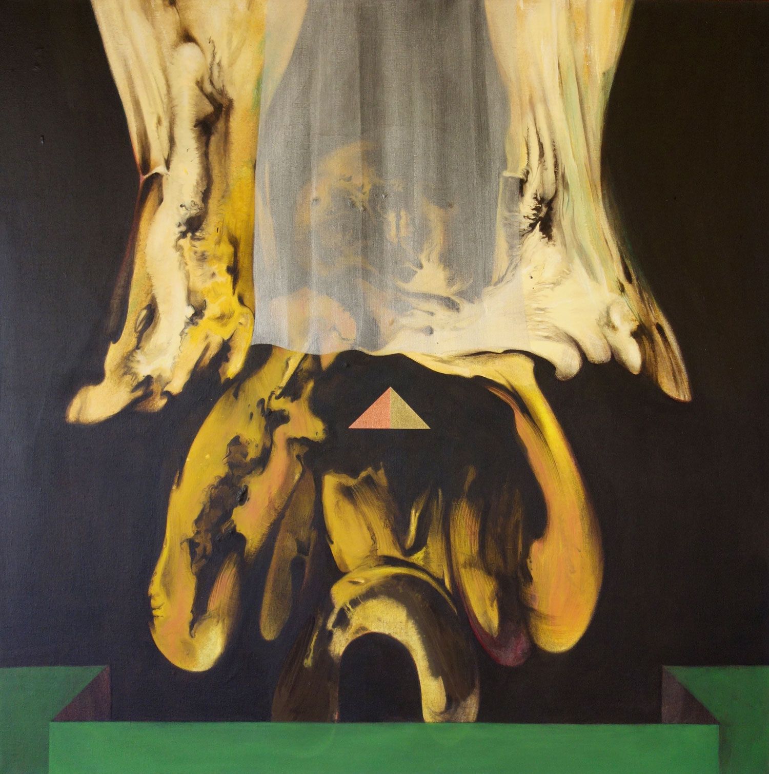 2014, Confrontation 6, acrylique sur toile, 70 x 70-cm