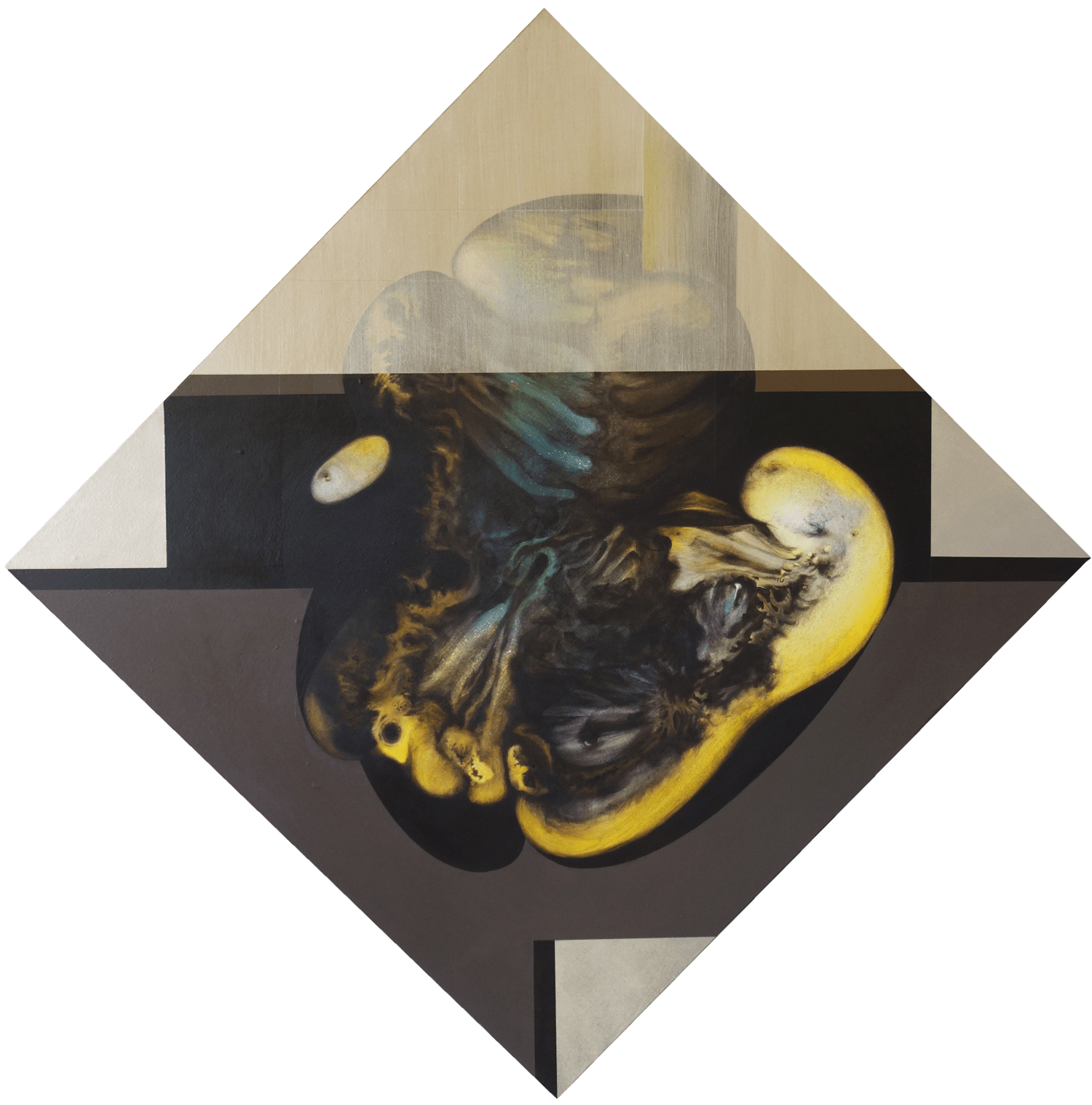 2014, Confrontation 8, acrylique sur toile, 60 x 60-cm